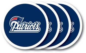 Merch # NFL Untersetzer New England Patriots 4er-Set # 1019264