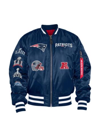 New Era # NFL Bomberjacke New England Patriots x ALPHA reversible # 13118274